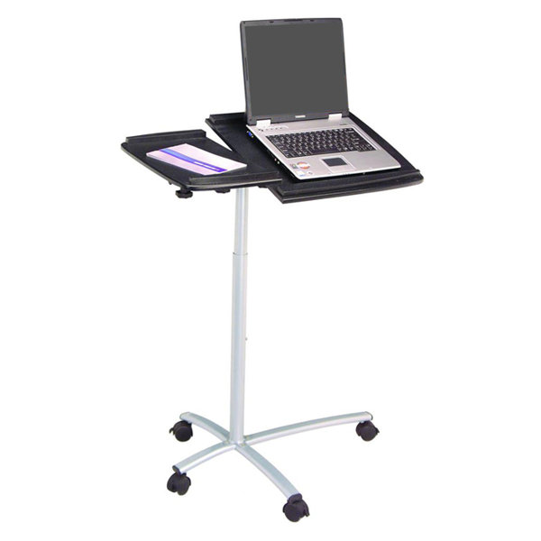 Portable computer stand 2024 with wheels